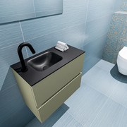 Mondiaz Ada 60cm toiletmeubel army met wastafel urban links 1 kraangat