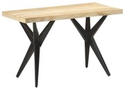 vidaXL Eettafel 120x60x76 cm massief mangohout