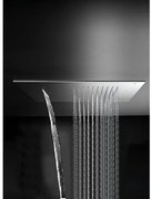 Hotbath Mate inbouwhoofddouche vierkant met cascade 50x50cm chroom M142CR