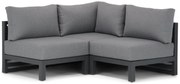 Hoek loungeset 3 personen Aluminium Grijs Santika Furniture Santika Jaya