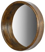 Livingfurn Demy wandspiegel rond 80cm mangohout