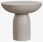 Ronde Bijzettafel Ø50 Cm In Cement Zenadia Zand Grijs - Sklum