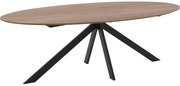 Goossens Excellent Eettafel Ferris Piramide Poot, Ovaal 240 x 130 cm