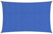 vidaXL Zonnezeil 160 g/m² 2x5 m HDPE blauw