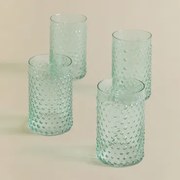 Set Van 4 Glazen Frisdrankglazen 70 Cl Ticris Groen – Aguamarijn - Sklum