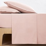 Effen plat laken in perkalkatoen Scenario