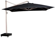 Icon premium zweefparasol 350x350 cm oak mast faded black