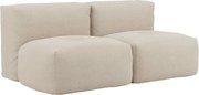 Soft Zitzak Indoor 2 Seater - Teddy Beige