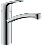 Hansgrohe Focus 1 gats keukenkraan EcoSmart met draaibare uitloop chroom 31816000