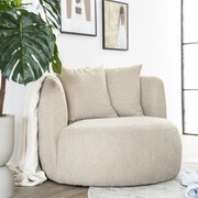 Eleonora Louis Ronde Boucle Fauteuil Zandkleur