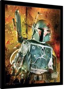 Ingelijste poster Star Wars - Boba Fett Painted