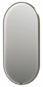 INK SP28 spiegel - 60x4x120cm ovaal in stalen kader incl dir LED - verwarming - color changing - dimbaar en schakelaar - geborsteld RVS 8409423