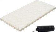 VEVOR Japanse futonmatras (2032 x 991 x 63,5 mm), opvouwbare tatami (eenpersoonsbedformaat), vloermatras met opbergtas en bevestigingsmateriaal, 9-laags slaapmat voor meditatie en yoga, wit