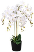 vidaXL Kunstplant met pot orchidee 75 cm wit