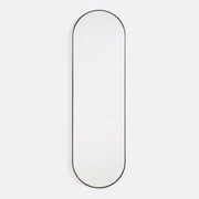 Ovalen spiegel in metaal 30x100 cm, Iodus