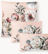 Katoensatijnen kussenhoes Blossom