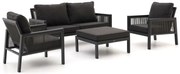 + 10% kassakorting | Stoel-bank loungeset Manifesto | 4 personen | Loungeset Grijs | Aluminium | 168x82cm | Kees Smit Tuinmeubelen