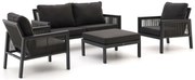 Stoel-bank loungeset Manifesto | 4 personen | Loungeset Grijs | Aluminium | 168x82cm | Kees Smit Tuinmeubelen