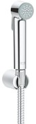 GROHE Tempesta-F Trigger Spray 30 Handdoucheset - 1 straalsoort - rond - met houder - metalen slang - 125cm - chroom 26354000