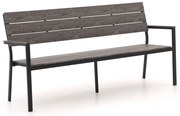 + 15% kassakorting | Parkbank Bellagio  | Aluminium/Polywood | 3 personen | Tuinbank Grijs | 183cm | Kees Smit Tuinmeubelen