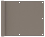 vidaXL Balkonscherm 75x300 cm oxford stof taupe