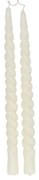 Dinerkaars gedraaid, off white, 29 cm, set van 2