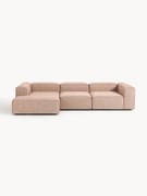 Modulaire hoekbank Lennon van linnenmix (4-zits)