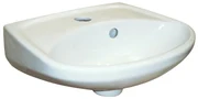 Jika fontein 37.5x28cm porselein ovaal 1 kraangat met overloop wit h8162610001041