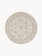 Rond chenille vloerkleed Loire, handgeweven