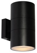 Moderne Buiten wandlamp zwart 2-lichts AR111 IP44 - Duo