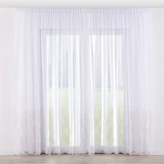 Dekoria Kant en Klaar Vitrage gordijn met plooiband, collectie Voile