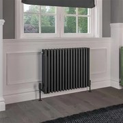 Eastbrook Rivassa 4 koloms radiator 80x60cm staal 1641W antraciet