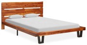 vidaXL Bedframe boomstam massief acaciahout 120 cm