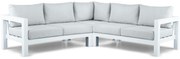 Hoek loungeset 5 personen Aluminium Wit  Lifestyle Garden Furniture Luca