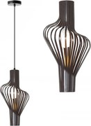 ZWARTE GEOMETRISCHE PLAFONDLAMP APP484-1CP