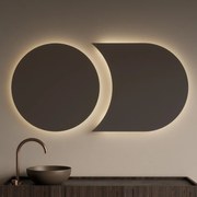 Gliss Design Eris spiegel tweevormig 70 + 100x70cm met handsensor