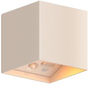 Volterra Up en Down Muurlamp Zand Oplaadbaar met Bewegingssensor