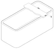 Mueller Oak badplanchet badplank 80x20x5 robuust afgewerkt