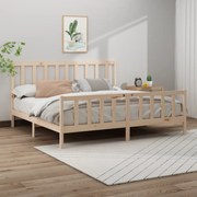 vidaXL Bedframe massief grenenhout 180x200 cm 6FT Super King