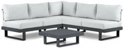 Hoek loungeset 5 personen Aluminium Grijs Lifestyle Garden Furniture Lorenzo