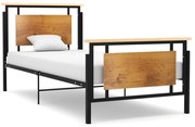 vidaXL Bedframe metaal 100x200 cm