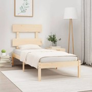 vidaXL Bedframe massief hout 75x190 cm 2FT6 Small Single