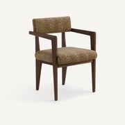 Tafelstoel, bekleding met katachtige print, Izag