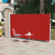 vidaXL Tuinscherm uittrekbaar 160x300 cm rood