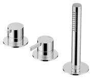 Hotbath Ace Badmengkraan - Badrandcombinatie - éénhendel - 2-weg omstel - handdouche - Chroom AC075CR