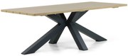 Dining Tuintafel rechthoekig 220 x 102 cm Aluminium Grijs Azzurro