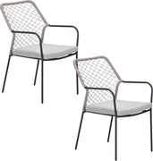 Garden Impressions Ross tuinstoel natural sand - 2 stuks