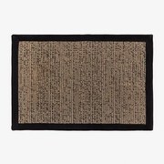Rechthoekige Deurmat 40x60 Van Jute Gimendy Zwart - Sklum