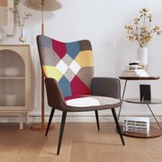 vidaXL Relaxstoel patchwork stof