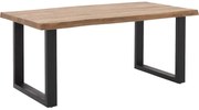 Goossens Eettafel Zida, Rechthoekig 180 x 90 cm boomstamblad